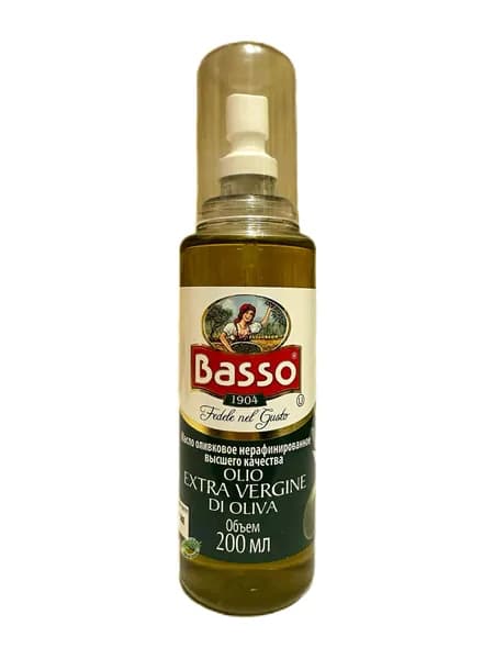 Оливковое масло спрей extra virgin Basso для салата, Италия, 200 мл