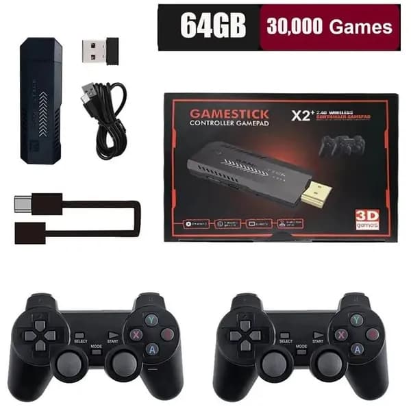 GD10 50000 Game GD10 Pro 4K Game Stick 3D HD Ретро игровая консоль Беспроводной контроллер ТВ 50 Эмулятор для PS1/N64/DC