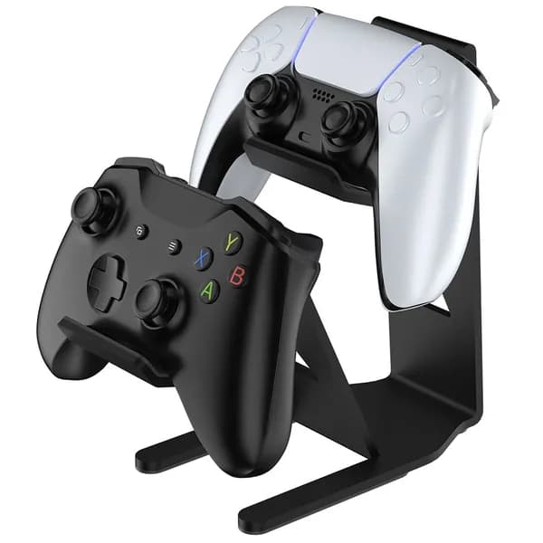 Металлическая подставка для геймпадов PS5, PS4, Xbox и Nintendo Switch, чёрная