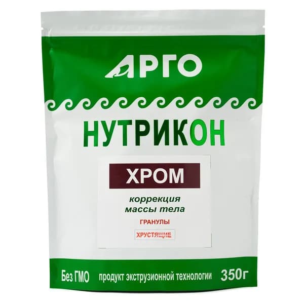 Нутрикон хром клетчатка детокс для очищения организма и похудения Арго, 350 г хрустящих гранул