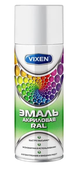 Эмаль ASTROHIM VIXEN VX39003 акриловая RAL, сигнальный белый (RAL 9003)