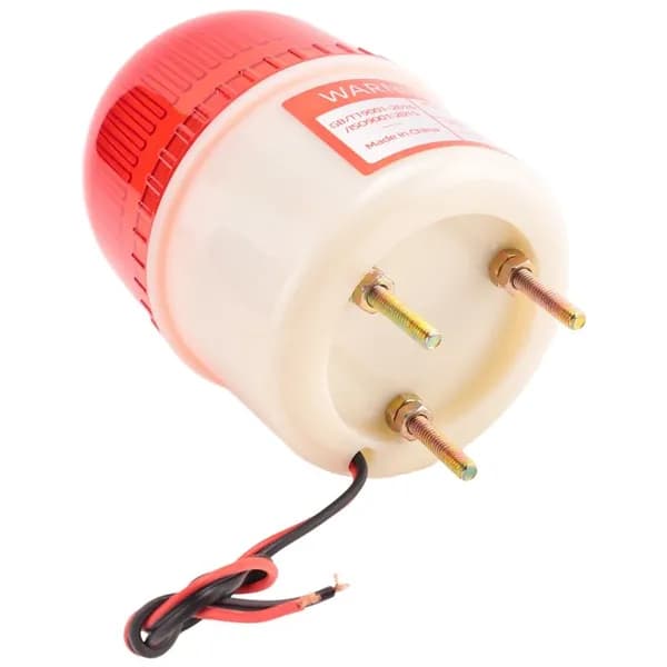 (K N E X) AC 220V 15W Красный свет Промышленная сигнальная башня Вспышка Предупреждающая лампа
