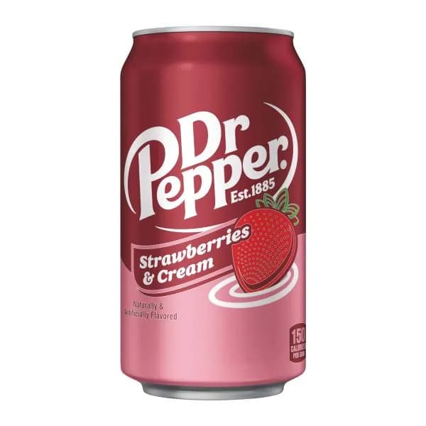 Напиток Dr. Pepper Strawberries & Cream 355мл