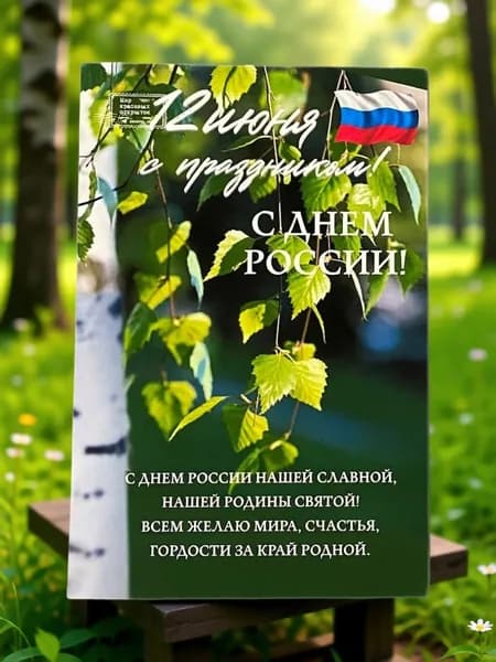 Открытка №5 "С днем России" 10*15