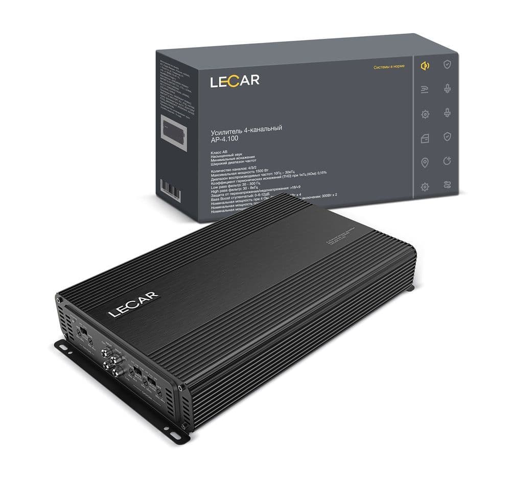 Усилитель 4-канальный LECAR AP-4.100
