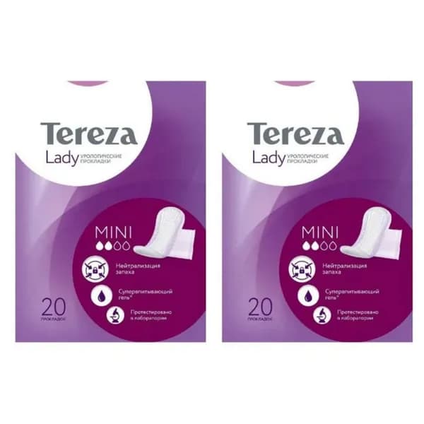 TerezaLady Прокладки урологические Mini, 20 шт, 2 уп