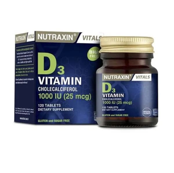 Nutraxin Витамин D3 1000 МЕ 120 таблеток