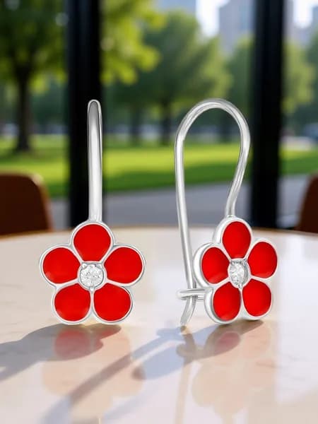 Серьги детские серебро 925 Серебро России