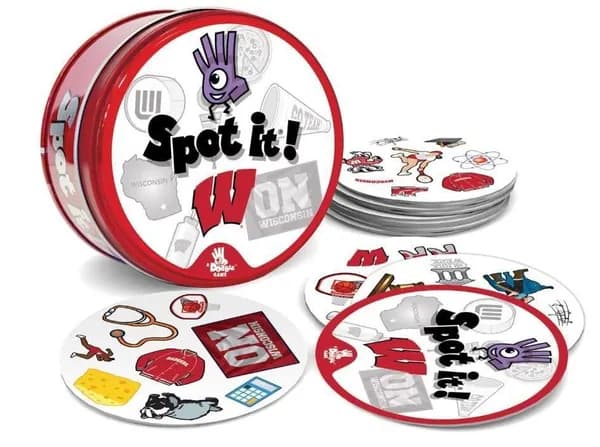 Spot it! настольная игра в металлической коробке, тема: Won рубин, 55 карт, для детей и взрослых