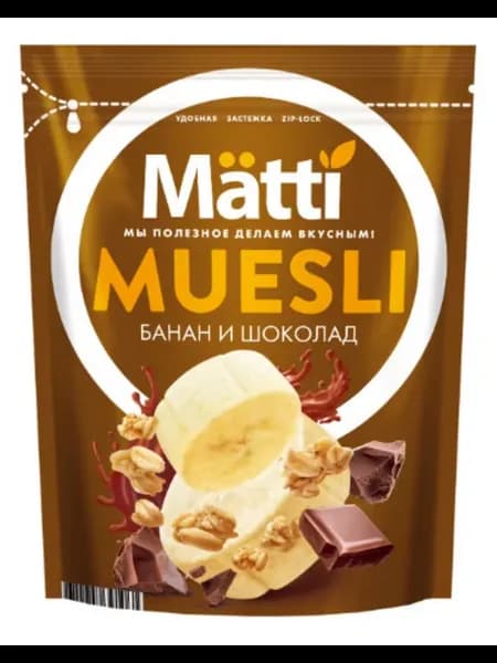 Мюсли банан и шоколад, 250 г