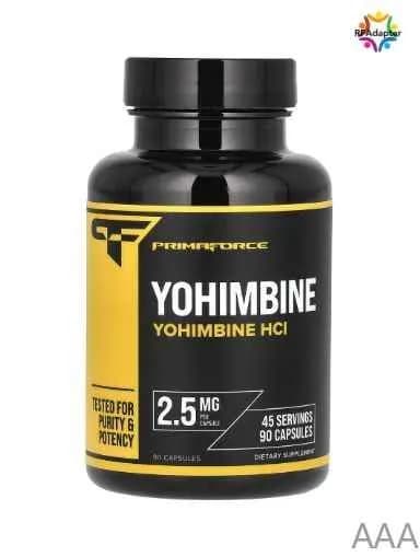 Йохимбин гидрохлорид Primaforce Yohimbine HCL 2,5 мг, 90 вегетарианских капсул