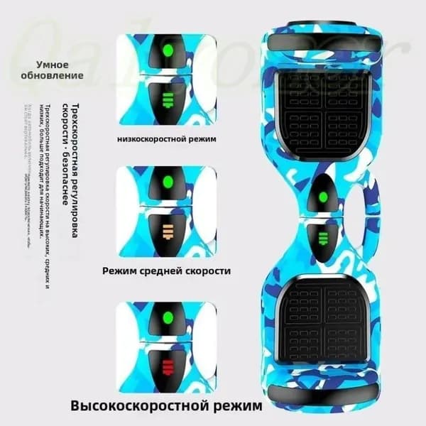 Гироскутер, диаметр: 6.5 (дюймы), темно-розовый, белый