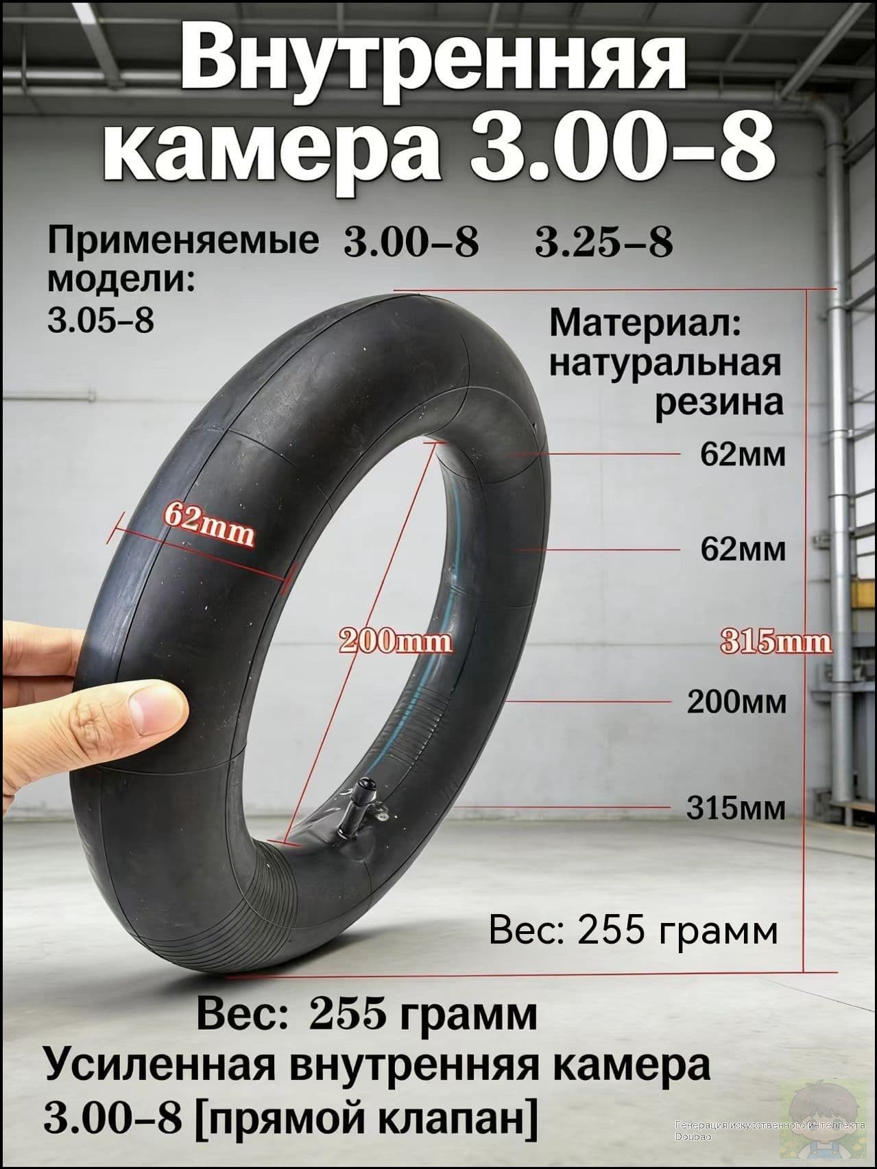 Камера колеса для мототехники 75/100 R12
