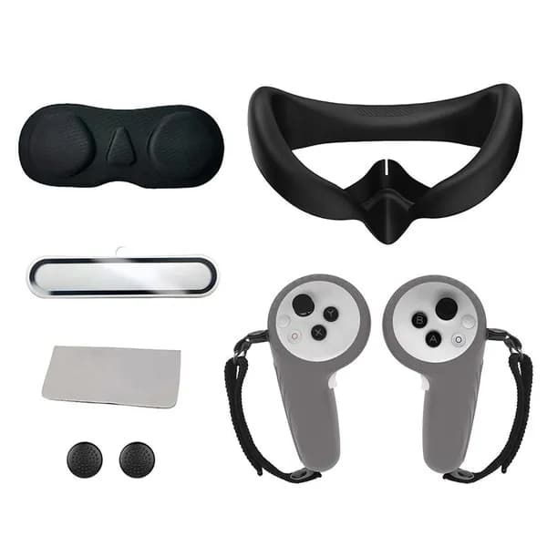 Аксессуары VR Set -Силиконовая маска для захвата, Защитная крышка, пленка для объектива для PICO 4 Ultra