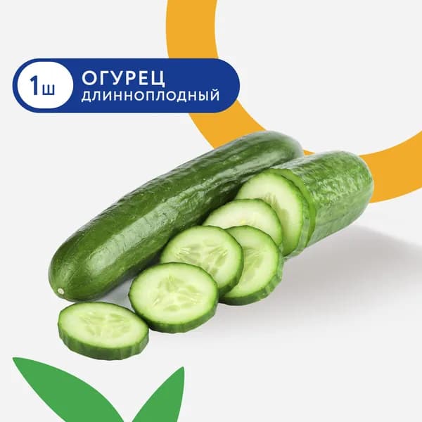 Огурец длинноплодный, 1шт