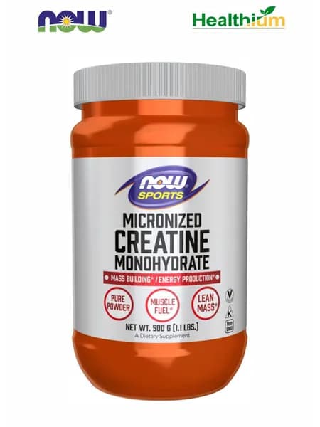 Креатин моногидрат NOW Micronized Creatine Monohydrate 500г (натуральный) Нау креатин моногидрат порошок