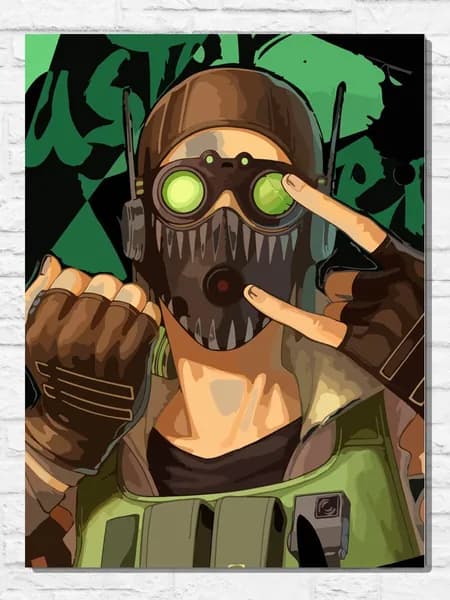 Картина по номерам на холсте игра APEX LEGENDS (Octane, Октейн, Апекс) - 9289 В 30x40