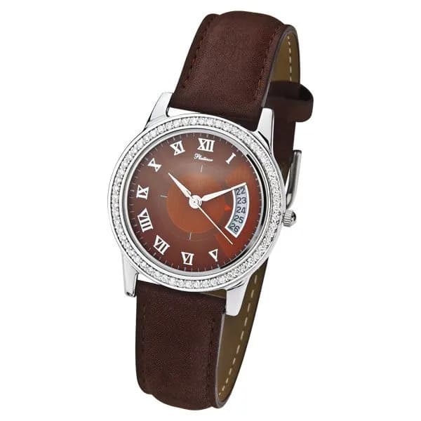 Женские серебряные часы Platinor Рио, арт. 40206.728
