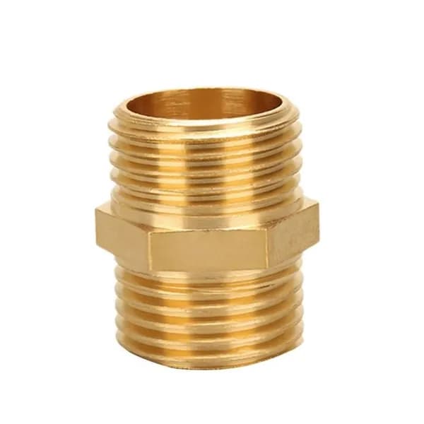Латунный переходник мужской мужской , 1/2"