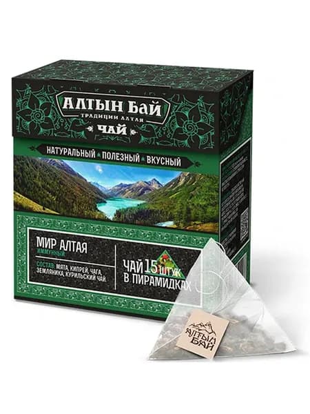 Чай с мятой и чагой иммунный чайный напиток Мир Алтая