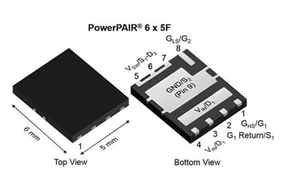 Микросхема SiZF906DT-T1-GE3-HF Dual N-Channel MOSFET 30V 60A PowerPAIR 6x5F