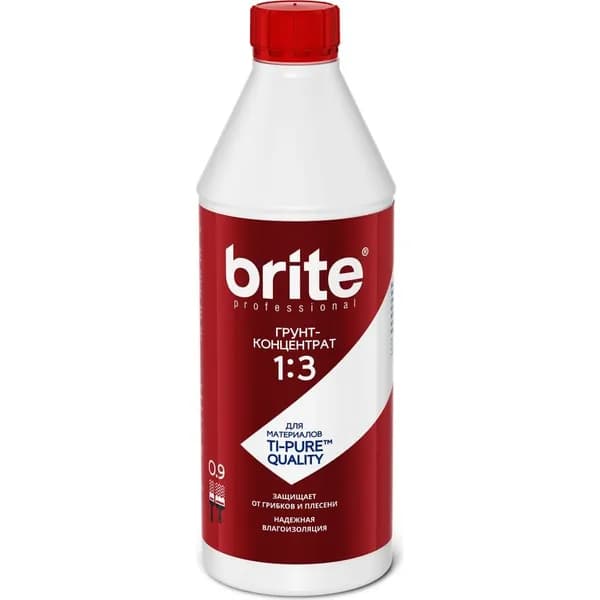 Грунт-концентрат BRITE PROFESSIONAL 1:3, бутылка 0,9 л О02255