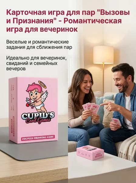 Карточная настольная игра НЕЗНАКОМЫЕ для пар