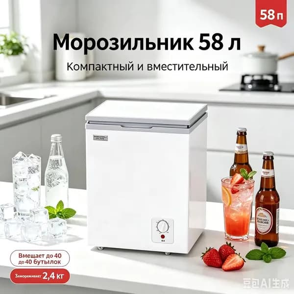 Морозильная камера DZKL морозильная камера, слоновая кость