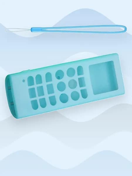 Чехол из мягкого силикона для пульта AKB73315601 AKB73456109, Светло-голубой