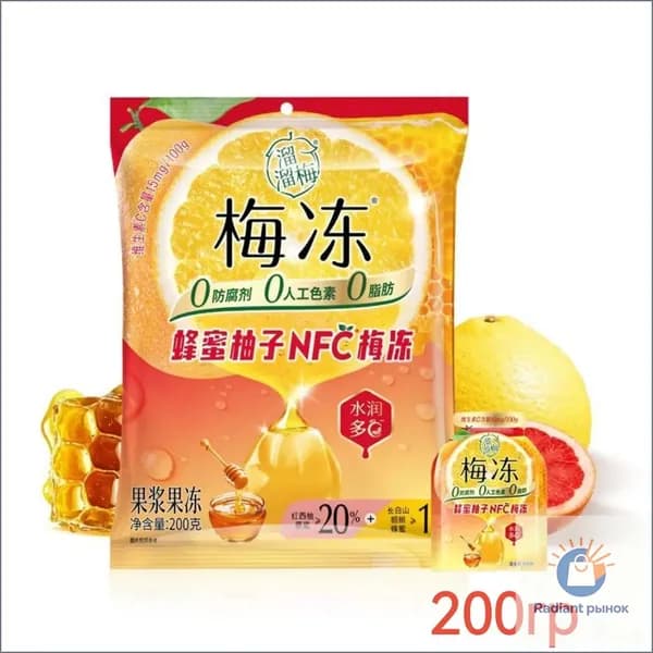 Желе фруктовое Liuliumei набор вкусов 1 шт х 200 гр
