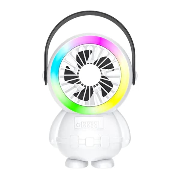 Вентилятор с LED-лампой, питание 5 В