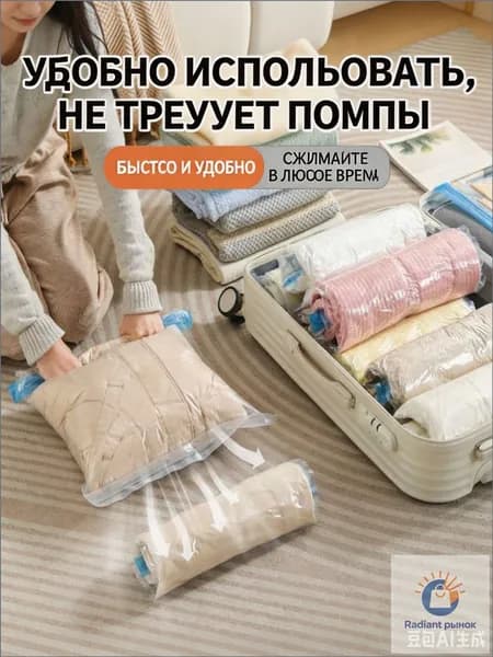 Премиум герметичные пакеты для вещей, используемые в поездках