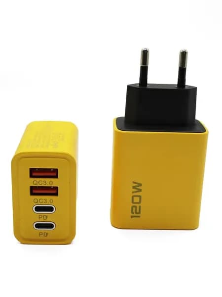 Зарядное устройство для быстрой зарядки Двойной USB + Двойной Type-C Мультипорт с