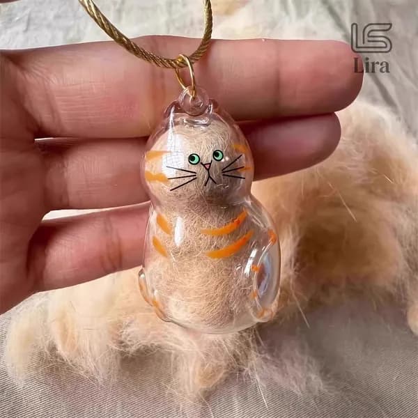 Прозрачный ящик для хранения кошачьей шерсти