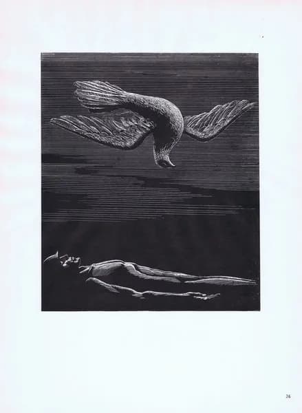 Вечно живые. Грезы. Сюжет 9. Стасис Красаускас. Антикварная цинкография. СССР, 1975 год