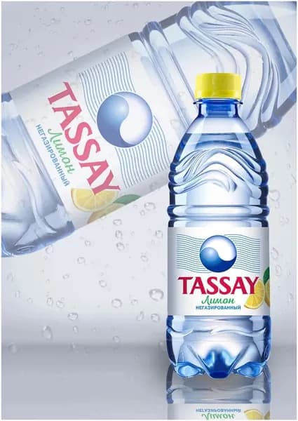 Вода питьевая TASSAY (Тассай), негазированная со вкусом лимона, 0.5 л х 12 шт, ПЭТ