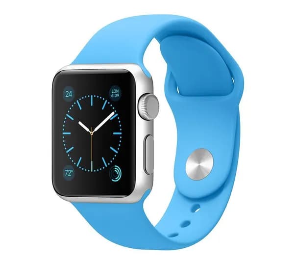 Силиконовый ремешок для часов Apple Watch 38/40/41 мм / Ремешок для часов эпл вотч 38/40/41 мм синий джинсовый (№38), размер S