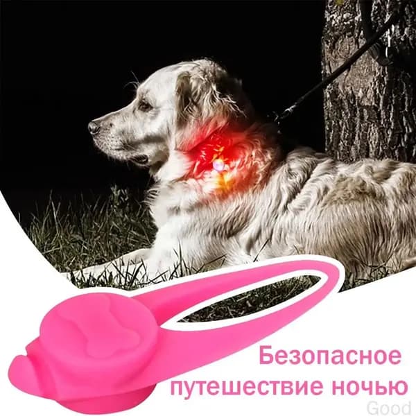 1шт ночная безопасная подвеска для домашних животных, светящаяся в темноте ночи с защитой от потери зоотоваров