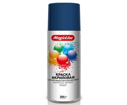 Краска-спрей (эмаль) RAL 5011 темно-синяя 450мл (265гр) аэрозоль (MagicLine)
