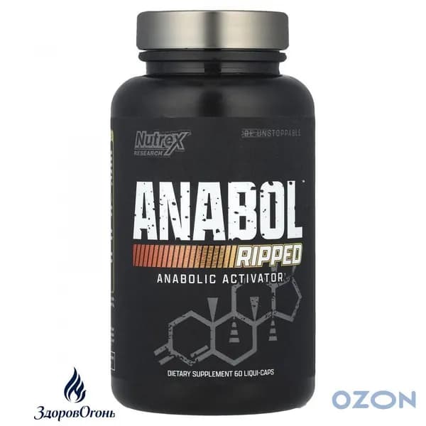 Пищевая добавка Research Anabol Ripped, для наращивания мышц, 60 капсул