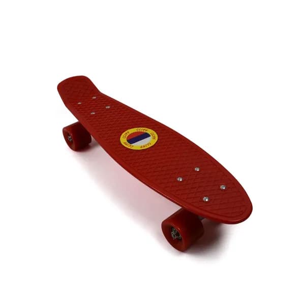 Скейт CLIFF М350, дека 55*14,5, колеса PU-78A 60*44 мм, ABEC-7, красный