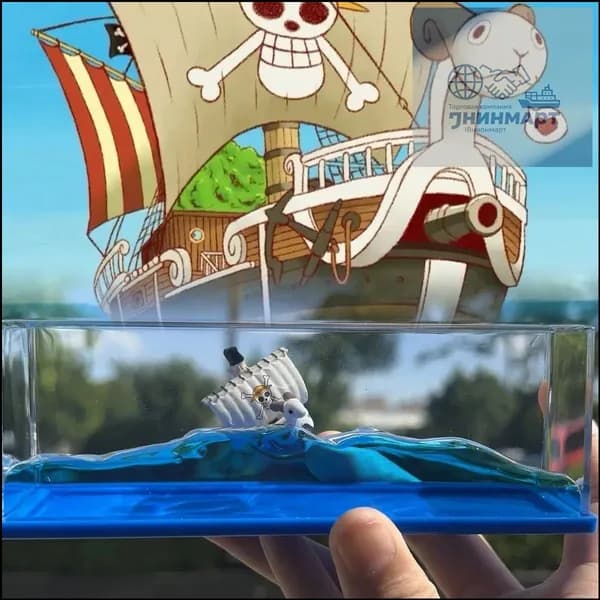 Ван-Пис Декомпрессионная игрушка Коллекционная модель корабля One Piece Drift Bottle украшение рабочего стола