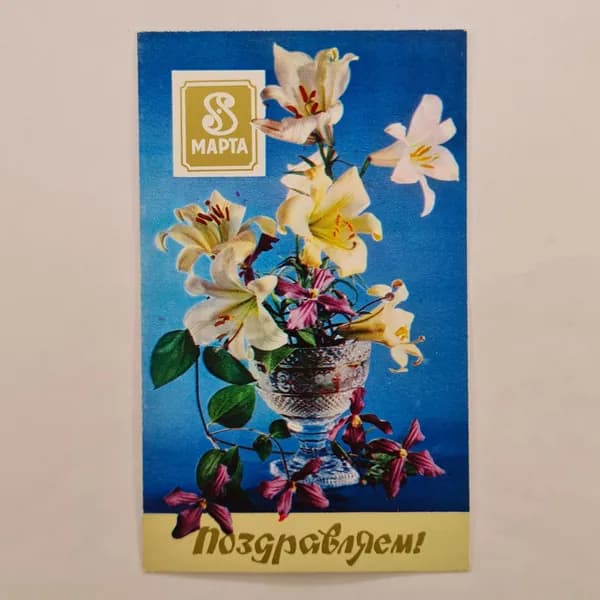 Открытка винтажная, СССР. 1977 год, художник В. Воронин, фото В. Суханова