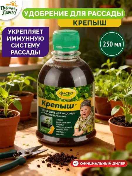 Удобрение для рассады, цветов и овощей Крепыш 250мл 137