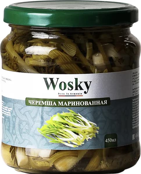 Черемша маринованная Wosky, 460 г (450 мл)