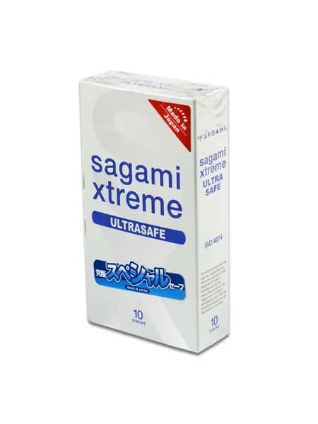 Sagami Xtreme Ultrasafe 10 шт. Презервативы с удвоенным количеством смазки