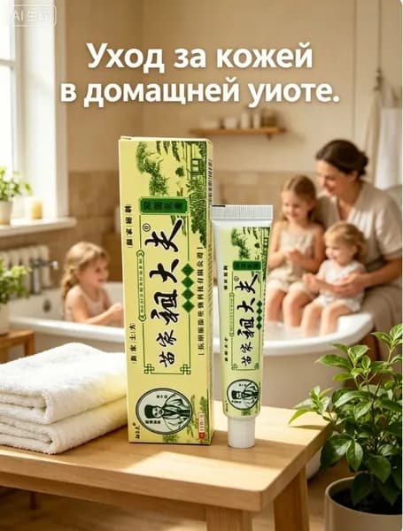 1 тюбик мази, подходит для лечения псориаза, экземы, дерматита, зуда, потницы, грибковых инфекций и дерматомикоза; Доктор Мяо, традиционная травяная формула, мягкое средство для наружного применения