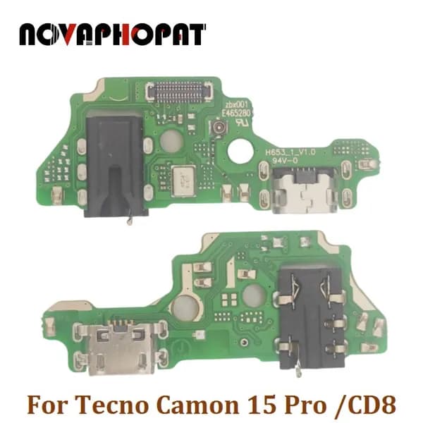 Нижняя Плата Для Tecno Camon 15 Pro CD8 На Системный Разъем/разъем Гарнитуры/микрофон Плата USB-зарядного устройства