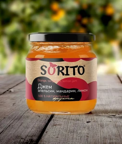 Джем SORITO из апельсина, мандарина, лимона