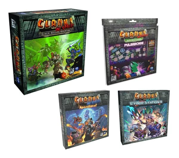 Настольная игра Clank! In Space! (Кланк! В космосе!) с тремя дополнениями на английском языке